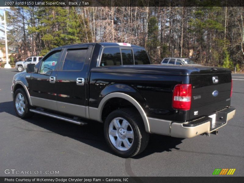 Black / Tan 2007 Ford F150 Lariat SuperCrew