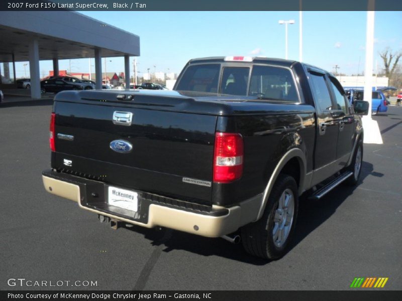 Black / Tan 2007 Ford F150 Lariat SuperCrew