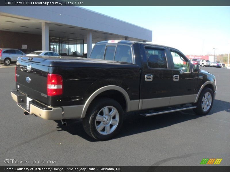 Black / Tan 2007 Ford F150 Lariat SuperCrew