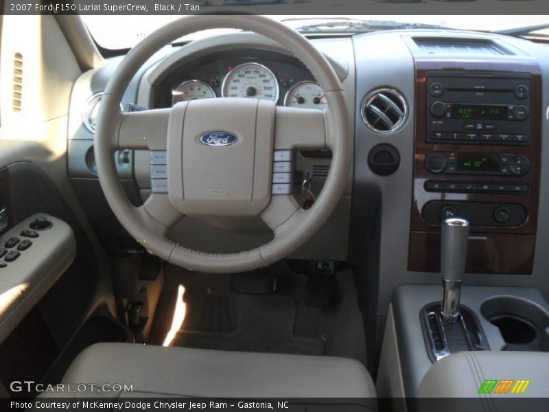 Black / Tan 2007 Ford F150 Lariat SuperCrew