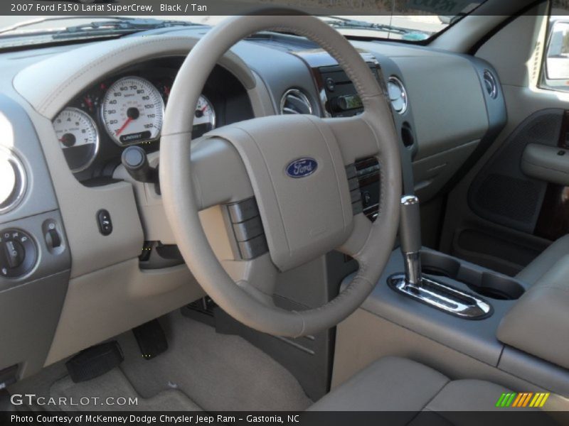Black / Tan 2007 Ford F150 Lariat SuperCrew