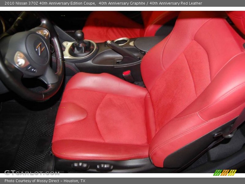  2010 370Z 40th Anniversary Edition Coupe 40th Anniversary Red Leather Interior