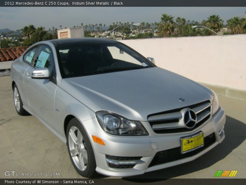 Iridium Silver Metallic / Black 2012 Mercedes-Benz C 250 Coupe