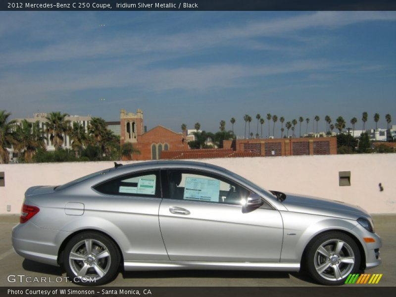 Iridium Silver Metallic / Black 2012 Mercedes-Benz C 250 Coupe