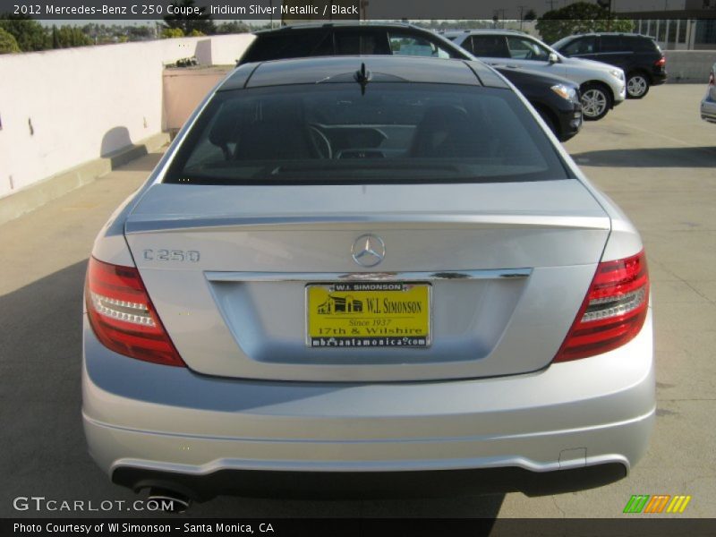 Iridium Silver Metallic / Black 2012 Mercedes-Benz C 250 Coupe
