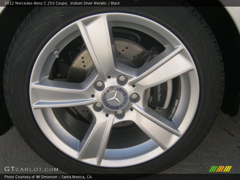 Iridium Silver Metallic / Black 2012 Mercedes-Benz C 250 Coupe
