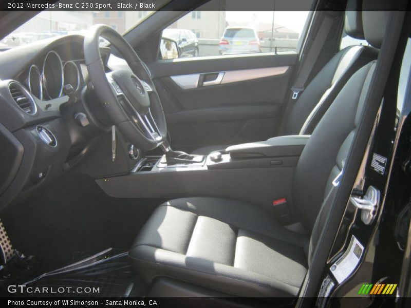 Black / Black 2012 Mercedes-Benz C 250 Sport