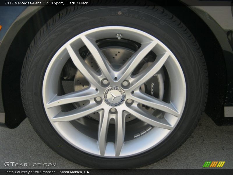 Black / Black 2012 Mercedes-Benz C 250 Sport