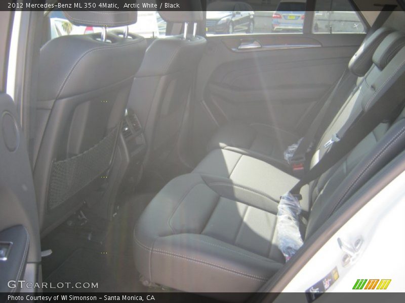Arctic White / Black 2012 Mercedes-Benz ML 350 4Matic