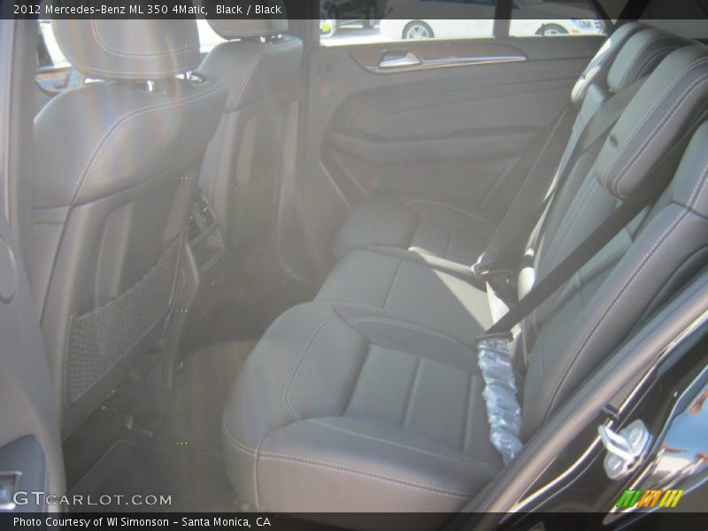 Black / Black 2012 Mercedes-Benz ML 350 4Matic