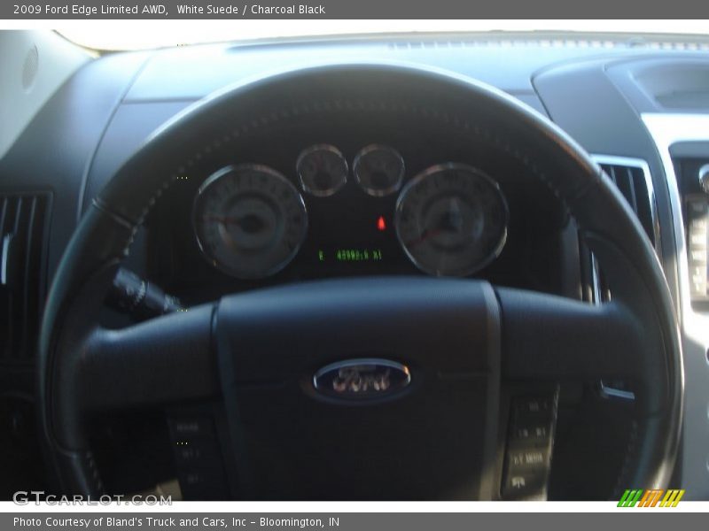 White Suede / Charcoal Black 2009 Ford Edge Limited AWD