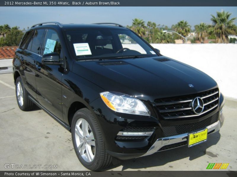 Black / Auburn Brown/Black 2012 Mercedes-Benz ML 350 4Matic