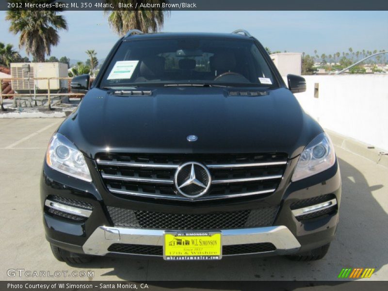 Black / Auburn Brown/Black 2012 Mercedes-Benz ML 350 4Matic