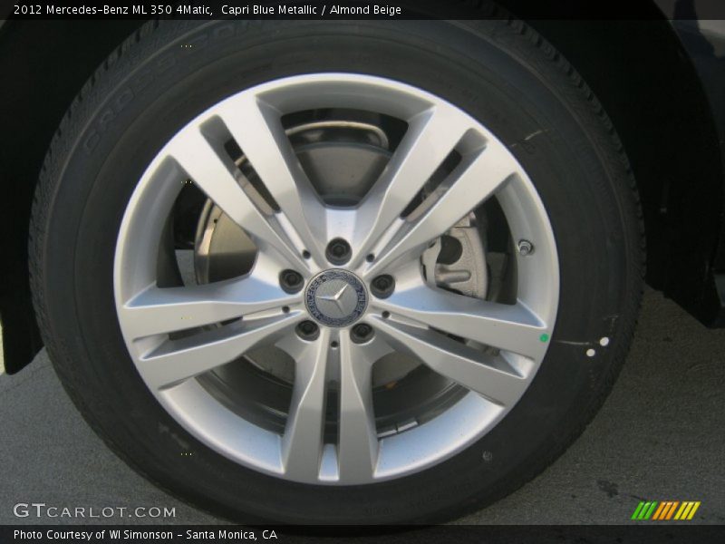 Capri Blue Metallic / Almond Beige 2012 Mercedes-Benz ML 350 4Matic