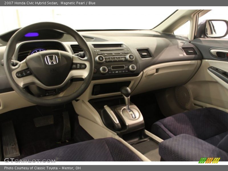 Magnetic Pearl / Blue 2007 Honda Civic Hybrid Sedan