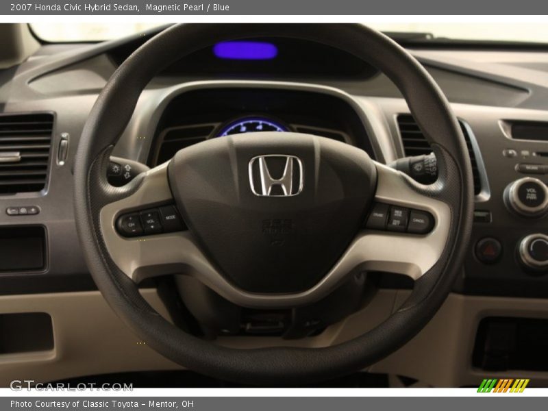 Magnetic Pearl / Blue 2007 Honda Civic Hybrid Sedan