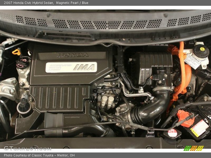 Magnetic Pearl / Blue 2007 Honda Civic Hybrid Sedan
