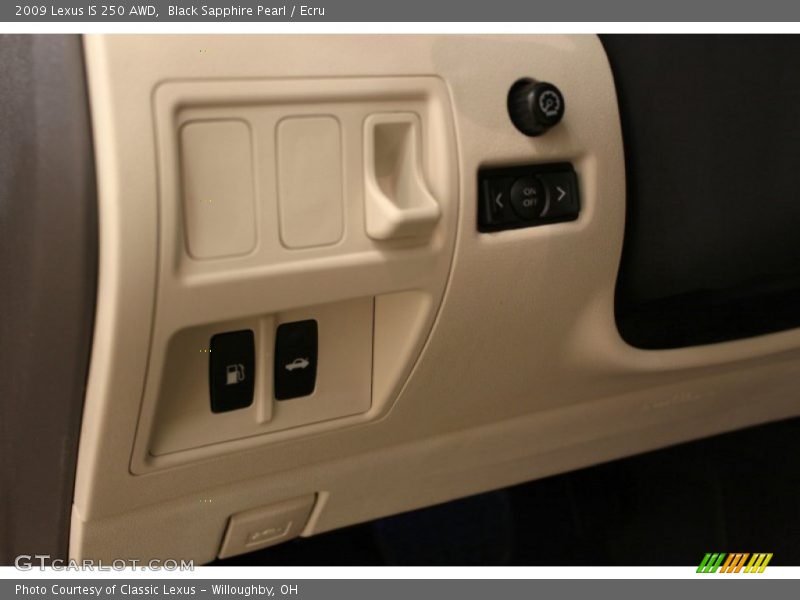 Black Sapphire Pearl / Ecru 2009 Lexus IS 250 AWD
