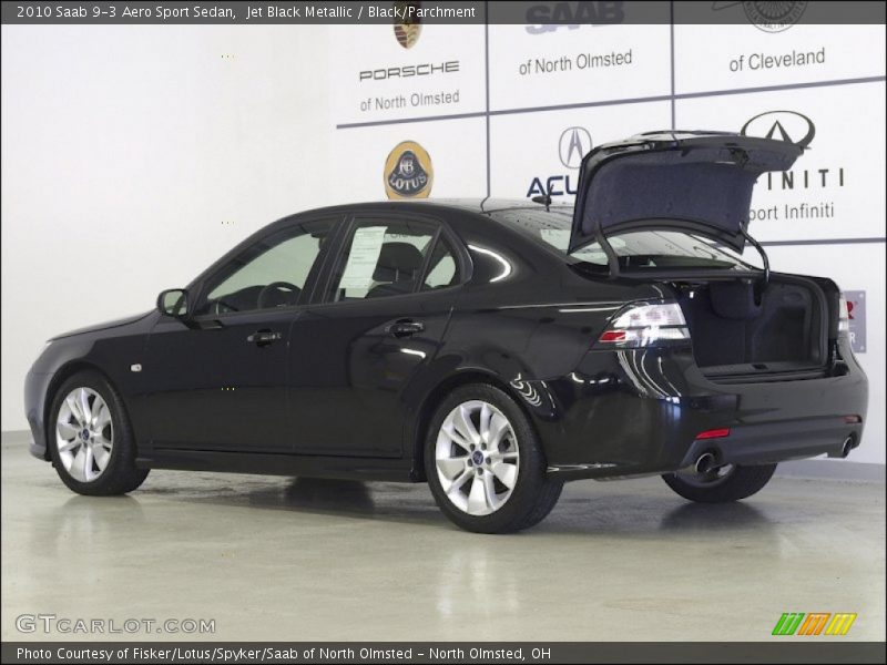 Jet Black Metallic / Black/Parchment 2010 Saab 9-3 Aero Sport Sedan