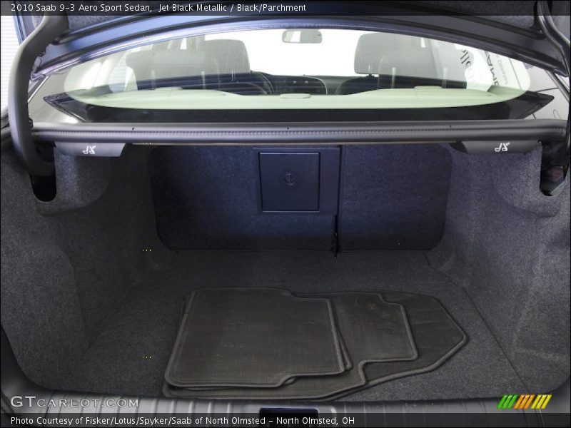 Jet Black Metallic / Black/Parchment 2010 Saab 9-3 Aero Sport Sedan