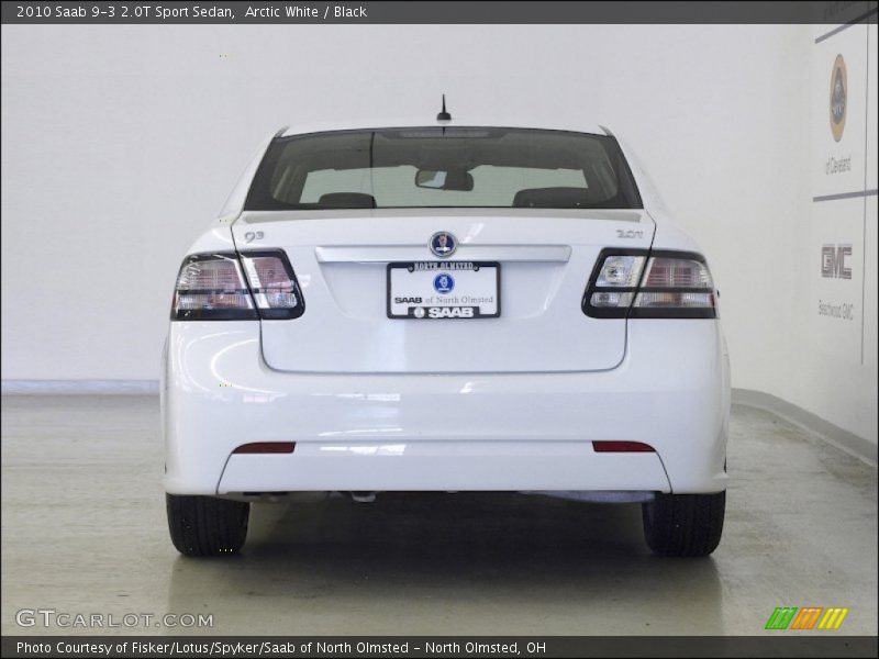 Arctic White / Black 2010 Saab 9-3 2.0T Sport Sedan
