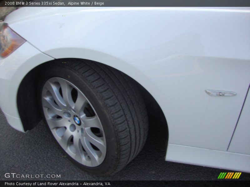 Alpine White / Beige 2008 BMW 3 Series 335xi Sedan