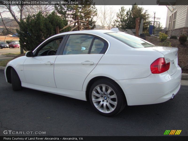 Alpine White / Beige 2008 BMW 3 Series 335xi Sedan