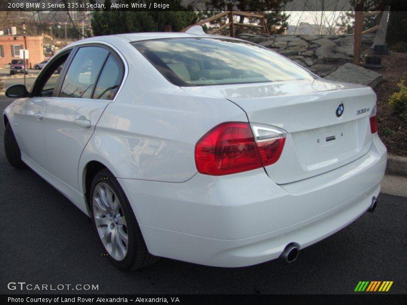 Alpine White / Beige 2008 BMW 3 Series 335xi Sedan