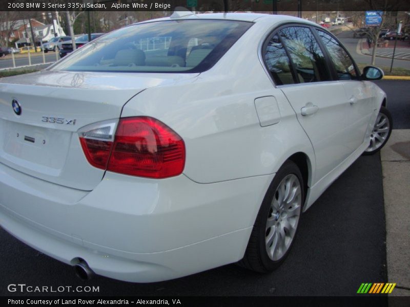 Alpine White / Beige 2008 BMW 3 Series 335xi Sedan