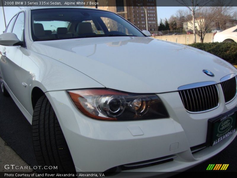 Alpine White / Beige 2008 BMW 3 Series 335xi Sedan