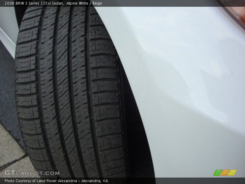 Alpine White / Beige 2008 BMW 3 Series 335xi Sedan