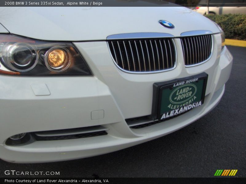 Alpine White / Beige 2008 BMW 3 Series 335xi Sedan