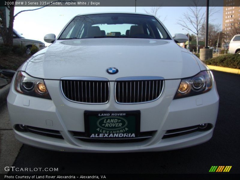 Alpine White / Beige 2008 BMW 3 Series 335xi Sedan