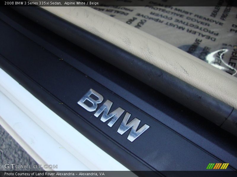 Alpine White / Beige 2008 BMW 3 Series 335xi Sedan