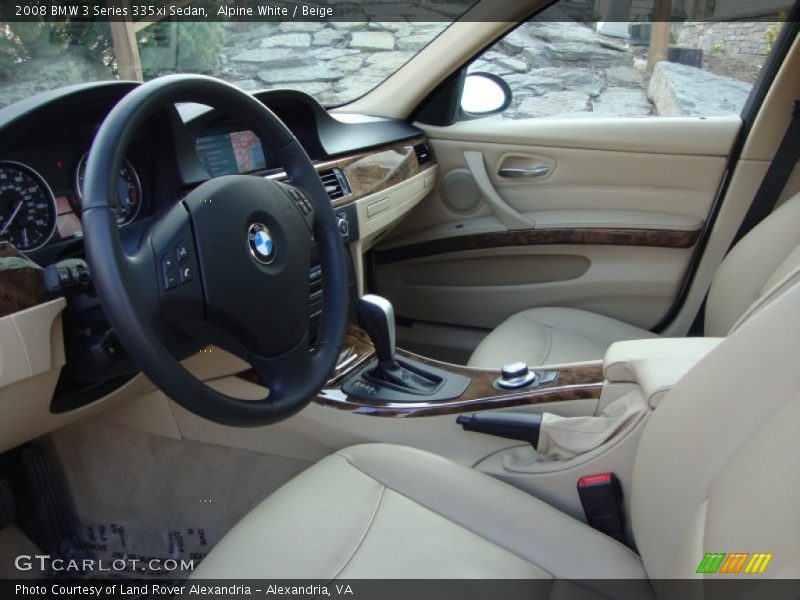 Alpine White / Beige 2008 BMW 3 Series 335xi Sedan