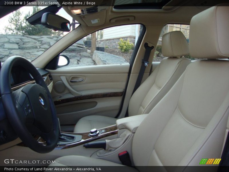 Alpine White / Beige 2008 BMW 3 Series 335xi Sedan