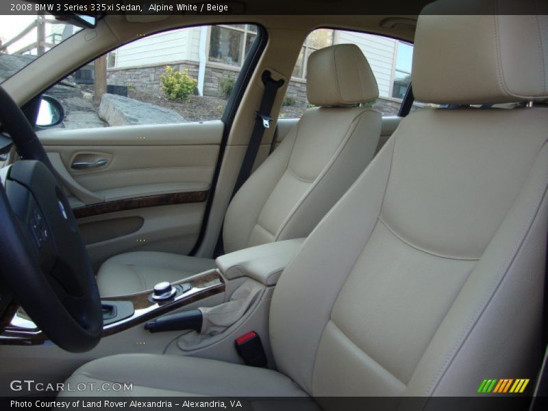 Alpine White / Beige 2008 BMW 3 Series 335xi Sedan