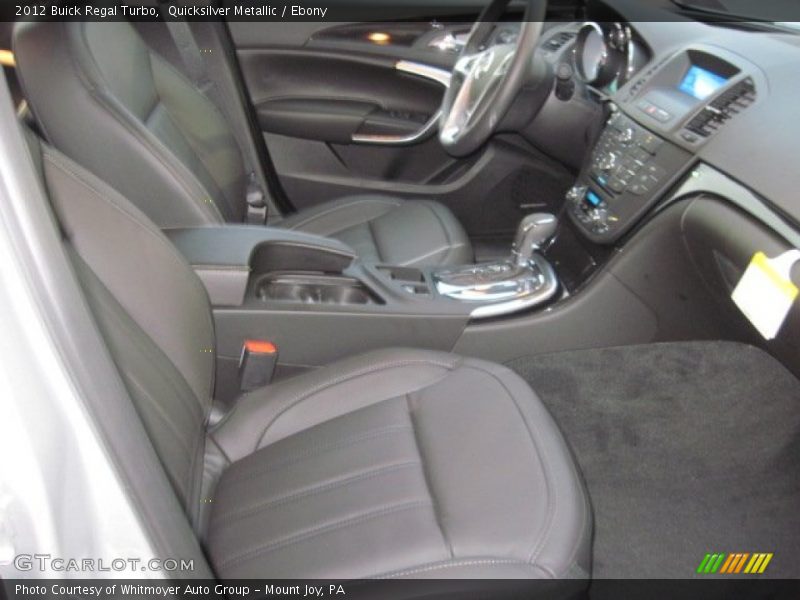  2012 Regal Turbo Ebony Interior