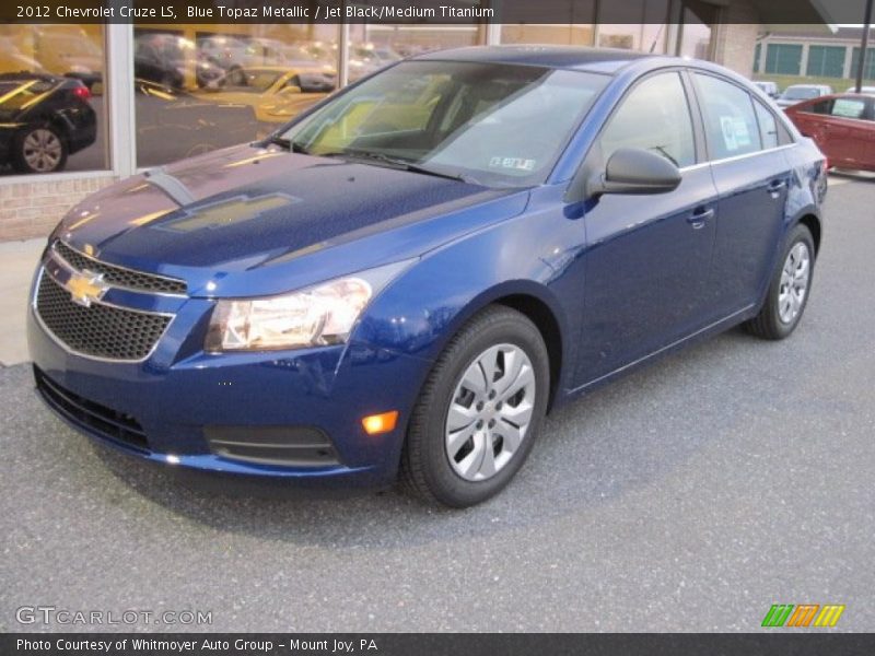 Blue Topaz Metallic / Jet Black/Medium Titanium 2012 Chevrolet Cruze LS