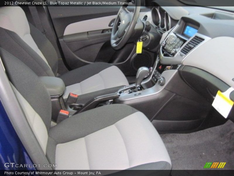 Blue Topaz Metallic / Jet Black/Medium Titanium 2012 Chevrolet Cruze LS