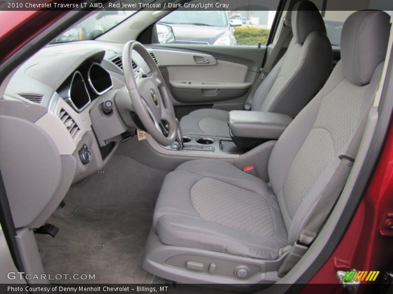 Red Jewel Tintcoat / Dark Gray/Light Gray 2010 Chevrolet Traverse LT AWD