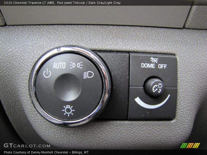 Red Jewel Tintcoat / Dark Gray/Light Gray 2010 Chevrolet Traverse LT AWD