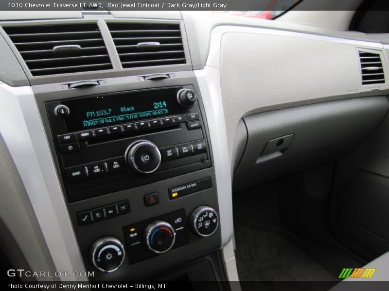 Red Jewel Tintcoat / Dark Gray/Light Gray 2010 Chevrolet Traverse LT AWD