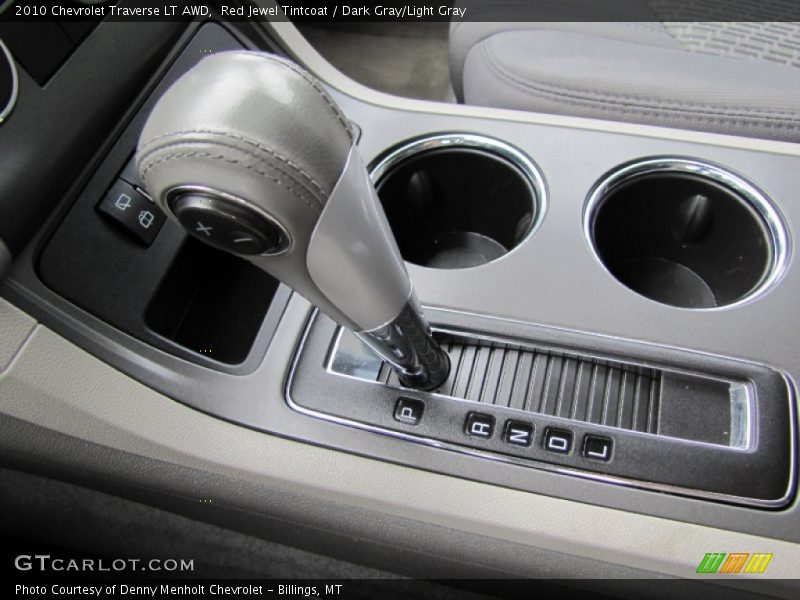 Red Jewel Tintcoat / Dark Gray/Light Gray 2010 Chevrolet Traverse LT AWD