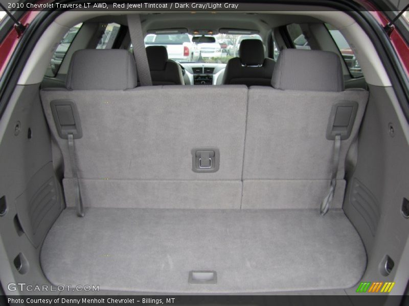 Red Jewel Tintcoat / Dark Gray/Light Gray 2010 Chevrolet Traverse LT AWD