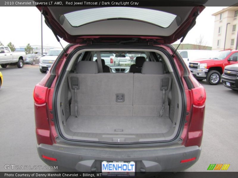 Red Jewel Tintcoat / Dark Gray/Light Gray 2010 Chevrolet Traverse LT AWD