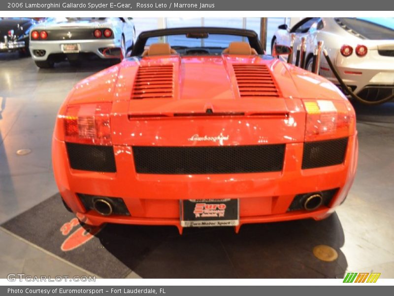 Rosso Leto / Marrone Janus 2006 Lamborghini Gallardo Spyder E-Gear