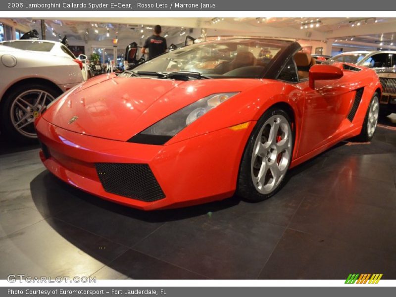 Rosso Leto / Marrone Janus 2006 Lamborghini Gallardo Spyder E-Gear