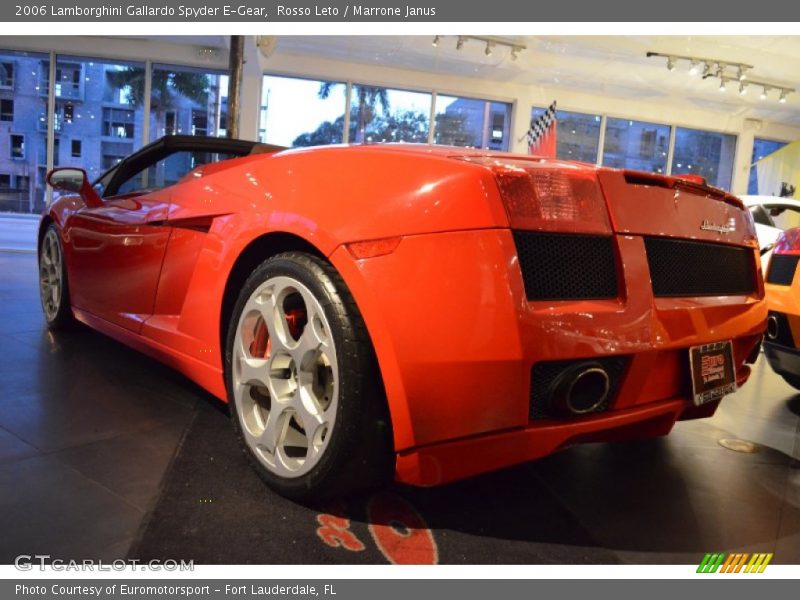 Rosso Leto / Marrone Janus 2006 Lamborghini Gallardo Spyder E-Gear