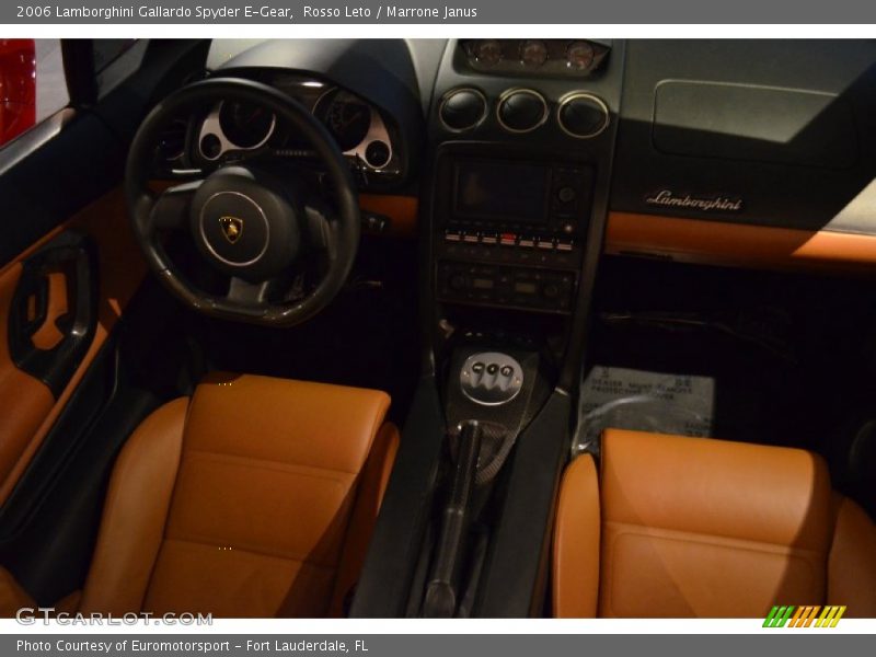 Rosso Leto / Marrone Janus 2006 Lamborghini Gallardo Spyder E-Gear